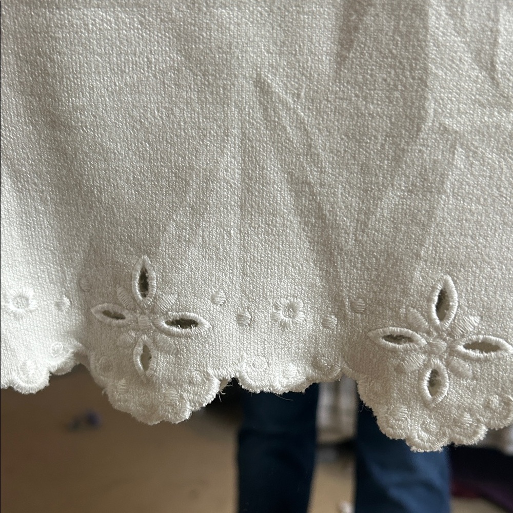 Zara Cream Pencil Skirt - Picture 4 of 5